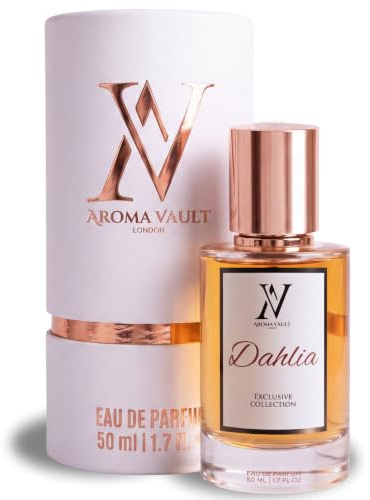 Aroma Vault Dahlia | Delina Exclusif Inspired EDP for Women | 50ml | Floral Rose Fragrance with Pear, Vanilla & Oud | Long Lasting | 50ml