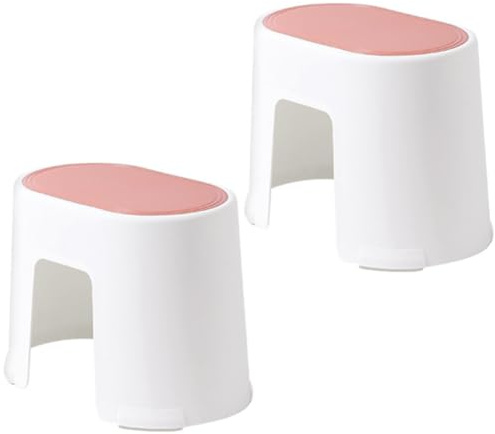 Escabeau de Toilette en Plastique Antidérapant, Lot de 2 | Marchepied Marche, Forte Capacité Portante, Style Simple Moderne, Usage Maison