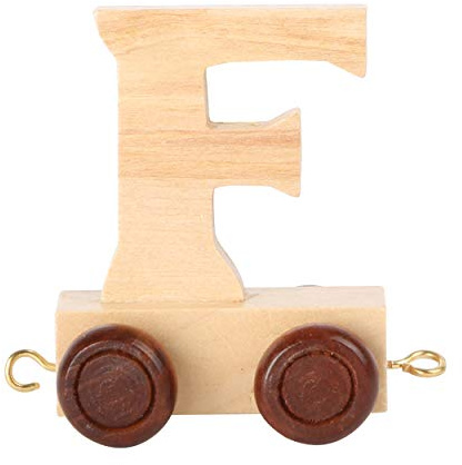 Childrens Personalised Wooden Alphabet Letter Train A-Z Name Set All Letters Available (Letter F)