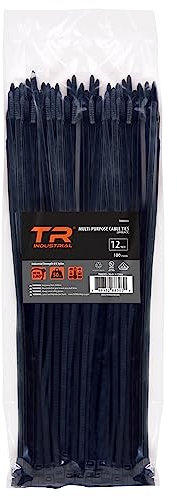 TR Industrial TR88303 Mehrzweck-Kabelbinder (100 Stück), 30,5 cm, Schwarz