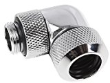 Alphacool 17392 Eiszapfen 13mm HardTube Anschraubtülle 90° drehbar G1/4 - Chrome Wasserkühlung Anschlüsse