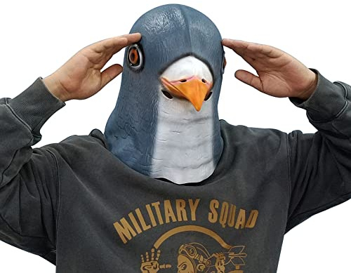 Pigeon Costume Bird Mask Animal Mask Pigeon Mask Head Mask Halloween Mask Party Costume Adult Funny mask
