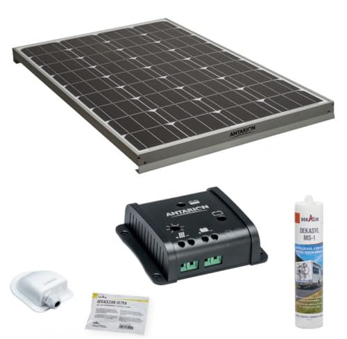 Antarion Kit Complet Panneau Solaire 100W Haute Performance Camping Car