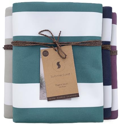 SummerSand Mikrofaser Strandtuch XL - Sandfrei, Kompakt und Schnelltrocknend - Ideal als Strandhandtuch, Badehandtuch, Reisehandtuch und Saunatuch - Microfaser Badetuch Groß 160 x 80cm - Grün