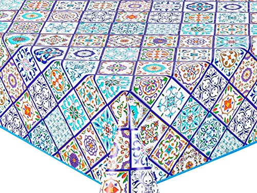 Home Direct Nappe rectangulaire en Toile cirée PVC Facile à Nettoyer 140 x 180 cm