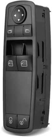 Fensterhebersteuerung, Hauptschalter für elektrische Fensterheber Passend für Benz A W169 B W245 ML W164 R W251 GL X164 A1698206410 Schwarz