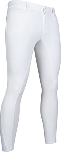 HKM Herren Reithose-12583 Hose, 1200 Weiß, 54