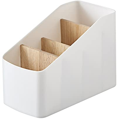 SWRCEYJH Range Telecommande Multifonction Boîte De Rangement De Bureau En Bois Amovible Télécommande Compartiments Boîte De Rangement En Bois Boîte De Compartiment Box Rangement Telecommande TV
