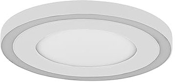 Reality Leuchten LED Deckenleuchte Carus R67222031, Kunststoff Weiß matt, inkl. 10 + 7 Watt LED