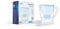 Aqualogis Harmony - Caraffa filtrante per frigorifero da 2,6 l, per ridurre microplastiche, calcare, cloro, sapore e odori, senza BPA, (filtro di ricambio modello: Pure+) (azzurro)
