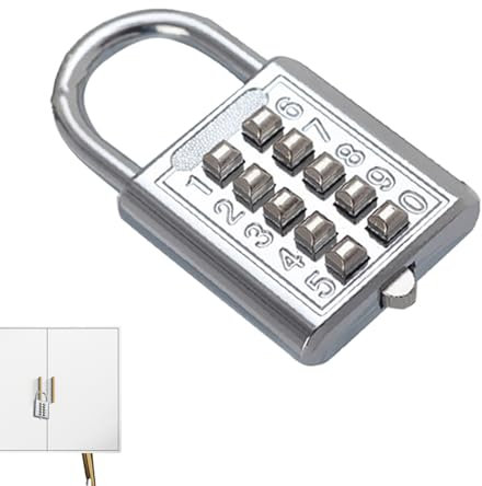 Zahlenschloss für Schließfach,8/10-stelliges kleines Schließfachschloss - Digitales Code-Vorhängeschloss, kleines Schließfachschloss für Zaun, Studenten, Sportschließfach Chaies