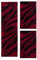 Carpetsale24 Bettumrandung Schlafzimmer 3 teilig Kurzflor Teppich Rot Bettvorleger Schlafzimmer Bettset: 2 St. 80x150 cm | 1 St. 80x300 cm - Flauschiger Teppich Läuferset Weich Moderne Design