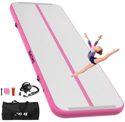 Colchoneta Gimnasia Air Tumbling Mat Ritmica 2/3/4/5/6 m Hinchable 10/20cm Gruesa Colchoneta Deportiva Uso doméstico/Entrenamiento/Rodar/Saltar/Fitness/Yoga/Entretenimiento acuático