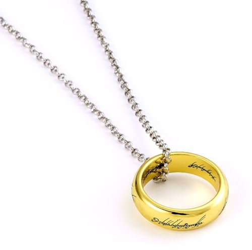 The Lord of The Rings Halskette mit Ring, Gold, LRN00002, One Size, Gold, kein Edelstein