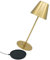 fullambience Dimmbare LED Akku Tischlampe, Tischlampe Kabellos 7200 mAh Batterie, Akku Tischleuchte Indoor & Outdoor, Nachttischlampe mit Ladestation (Gold)