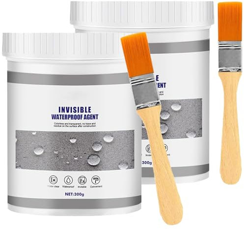 WJXKAZYX 600G Sigillante Impermeabile Trasparente, Sigillante Impermeabile, colla impermeabile, per Interni ed Esterni Tetto e Muro Esterno