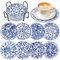 Peinture Diamant Dessous De Verre Diamond Painting Enfant Adulte Cheerful Cadeau Fille 4 5 6 7 8 9 10 11 12 10-12 14 15 Ans Anniversaire Goodies Drole Humoristique Idee Porcelaine Bleu Et Blanc