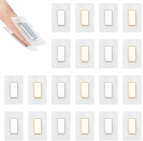 20 Stck Versteckter Magnete Zum Einnähen,Magnetknöpfe,Magnetknöpfe Ohne Nähen,Magnetverschluss Tasche,Magnet Zum Einnähen(20 * 10 * 2mm) Für Vorhang,Kleidung,Handtaschen,Lederhandwerk