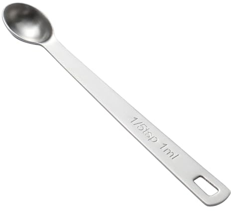 1PCS 1/5tsp(1ml) Mini Measuring Spoon, Small Teaspoon for Tiny Amounts