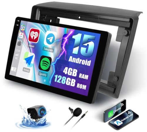 SIXWIN 4+128G Android 15 Radio Coche para Fiat DUCATO 2010/Citroen Jumper/Peugeot Boxer con CarPlay&Android Auto,9 Pulgadas Pantalla Táctil con Bluetooth/WiFi/GPS/FM/RDS/USB+AHD Cámara