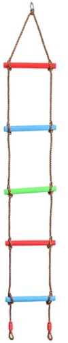 Grtheenumb Kletterspielzeug, Strickleiter für Kinder, 1, 8 m lang, stabiles Kletterspielzeug aus Kunststoff und Nylonseilen, ideal für Schaukeln, Outdoor, Baumhaus, Spielplatz