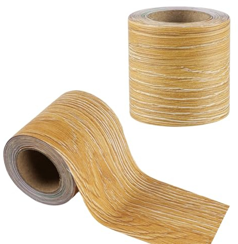 aupawdy Klebeband Holzoptik - 1 Stück Reparatur Boden Hellbraun für Küche, Badezimmer, Wand, Möbel - Adhesive Tape(Bois de Poire B, 5cm x 5m)
