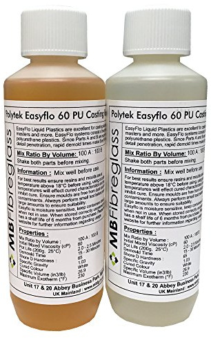 Polycraft EasyFlo 60 Polyurethane Liquid Plastic Casting Resin 500ml Kit