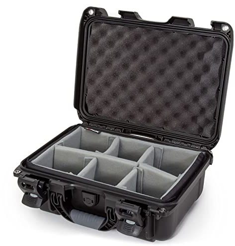 Nanuk Medium-Serie 915 Schutzkoffer aus NK-7-Harz mit gepolsterten Trennwänden, leicht, wasserdicht, Schwarz