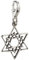 Charm Anhänger Davidstern aus 925 Sterling Silber (15x15mm)