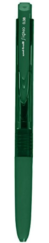 Uni Ball Signo Knock Ballpoint Pen RT1 0.38mm Color, Green (UMN15538.6)