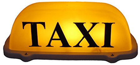 Dachaufsetzer Car Taxi Lampe Licht gelb