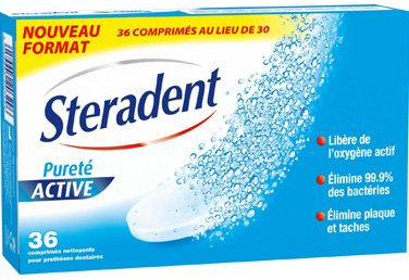 Steradent pureté active - 36 comprimés