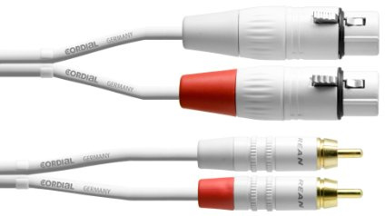 INTRO CFU 1,5 FC-SNOW Cinch/RCA-Kabel, 1,5m weiß