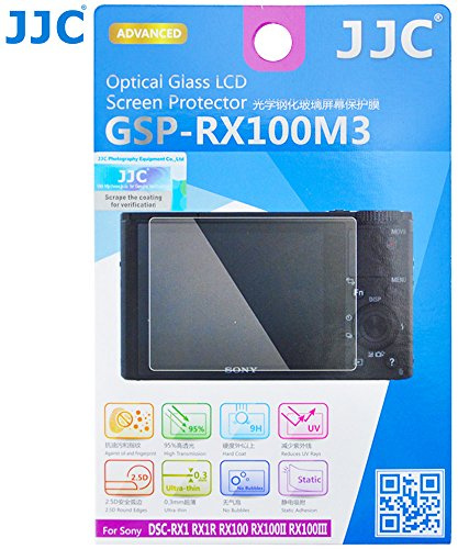 JJC LCD optisches Glas Display Cover für Sony DSC-RX1, RX1R, RX100/RX100II/RX100III