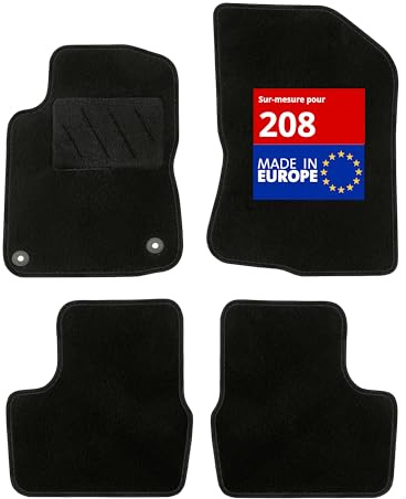 DBS 1765725 Autofußmatte - nach Maß - 4-teilig - schwarzer Nadelfilz 600g/m² - Sortiment One