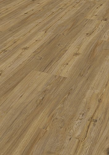 Tepcor® Vinylboden zum Klicken | 7 mm Stärke, 0,55 mm Nutzschicht | 1 Paket (1,74 m²) | Vinylboden zum klicken - Klickvinyl in Holzoptik - Fußboden aus Vinyl - Vinyldesignboden (Bosco)