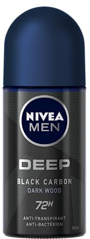 NIVEA MEN Deep Deo-Ball, Black Carbon, Dark Wood, 50 ml (1 Stück)