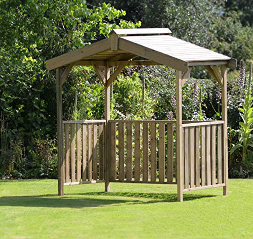 Garden Outdoor Wooden Gazebo, BBQ shelter, Pavilion, Hot Tub, Pergola in Pressure Treated Solid Wood - 10 year warranty against Rot (BBQ Shelter)