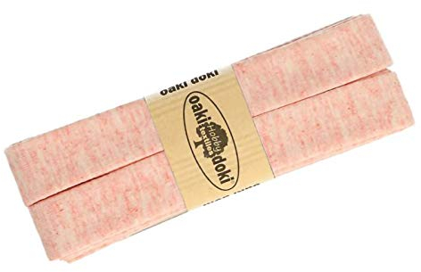 3m Oaki Doki Tricot de Luxe Jersey-Schrägband Einfassband elastisch 65 Farben, Farbe:rose meliert