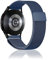 Niboow 20mm Armband für Samsung Galaxy Watch Watch 7/6/5/4 (40mm 44mm)/Watch FE/Watch 6 Classic (43mm 47mm)/Watch 5 Pro 45mm, Metall Edelstahl Uhrenarmband Armbänder für Samsung Gear Sport - Blau