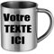 stylx design Mug Inox Personnalisable Avec Votre Texte cadeau fête des mères, fête des pères ou toutes autres occasions.