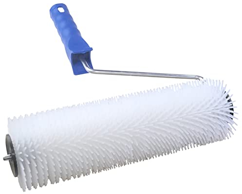 AERZETIX - C54486 - Entlüftungswalze Ø75x240mm für flüssige estriche/selbstnivellierende flüssigkeiten - blasenwalze mit spitzen zum blasen zu entfernen von klebstoff/kunstharz/beton/beschichtet