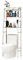MAGIC SELECT Scaffale da Bagno su WC in Acciaio Inox | Risparmia Spazio con 3 Ripiani | Scaffale Portaoggetti Impermeabile | Gambe Regolabili in Altezza (E5491)