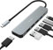 JESWO Hub USB C, 6 en 1 Adaptador USB C con HDMI 4K, PD 100W,Multipuerto USB 3.0 Puertos 5Gbps, Adaptador Multipuerto, para MacBook Air, iPad Pro, XPS y más Dispositivos USB-C