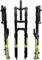 Forcella Discesa, Forcella Anteriore DH Doppia Spalla Ammortizzatore Ad Aria Per Bicicletta Con Smorzamento Freno Disco Corsa 160 Mm Forcelle 9 Mm QR 26/27.5/29'' A,29inch