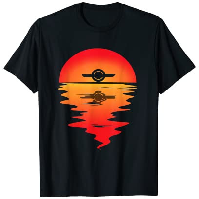 Elektrisches Skateboard Onewheel Float Monowheel Vintage Sunset T-Shirt