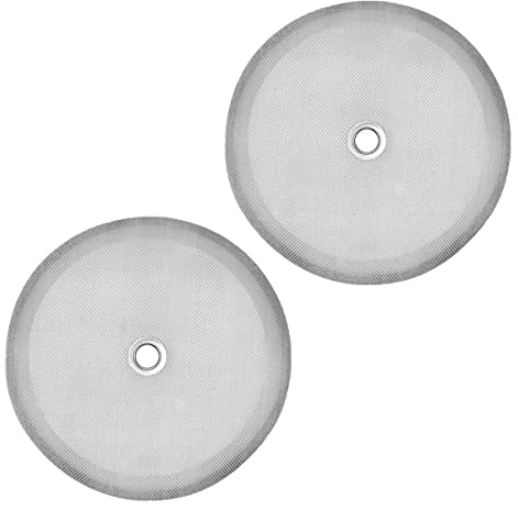 Jagowa 2 Pcs French Press Coffee Filter Stainless Steel Reusable Replacement Filter Mesh for 8 Cup/ 34 OZ/ 1000 ml Coffee Tea Makers