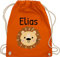 Turnbeutel Rucksack - Löwen - Süßer Löwe - Kindergarten Kita - Unisize - Orange - geschenke für den kindergartenstart lions name juterucksäcke kindergartenkind wechselbeutel