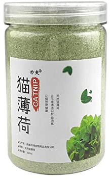 LOVIVER Erba gatta in Polvere per Gatti, Erba gatta Naturale Erba gatta essiccata per Giocattoli per Gatti Erba gatta crepa Erba gatta per Gatti Giocattoli, 260 ml