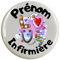 Badge broche infirmière personnalisée